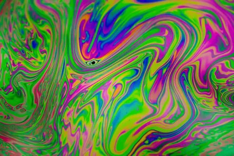 Close up soap bubble background. Psychedelic abstract background Stock Photos