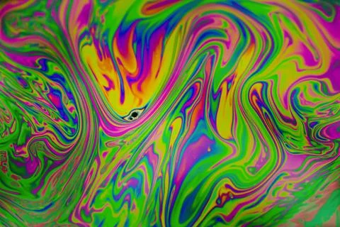 Close up soap bubble background. Psychedelic abstract background Stock Photos