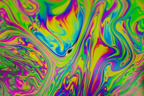 Close up soap bubble background. Psychedelic abstract background Stock Photos