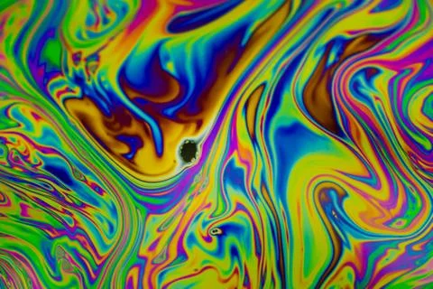 Close up soap bubble background. Psychedelic abstract background Stock Photos