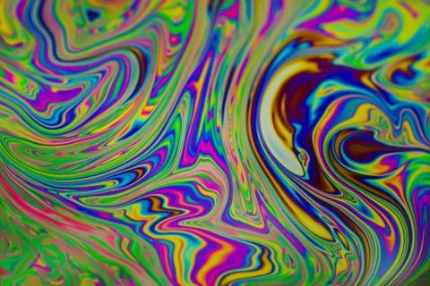 Close up soap bubble background. Psychedelic abstract background Stock Photos