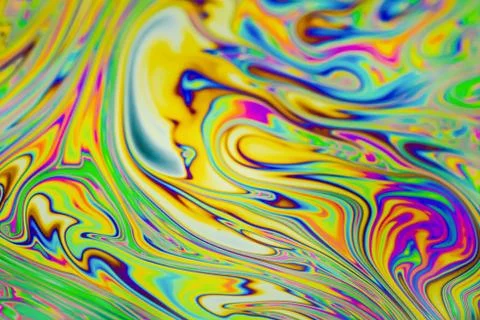 Close up soap bubble background. Psychedelic abstract background Stock Photos