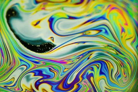 Close up soap bubble background. Psychedelic abstract background Stock Photos