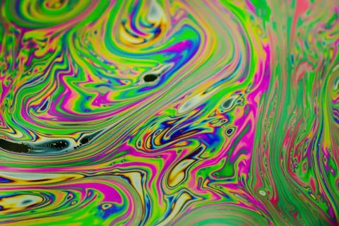 Close up soap bubble background. Psychedelic abstract background Stock Photos