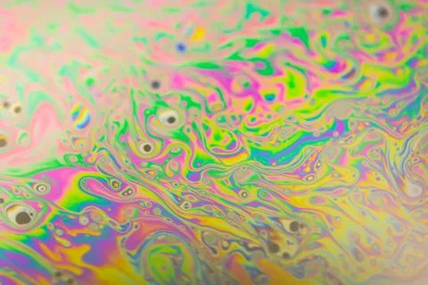 Close up soap bubble background. Psychedelic abstract background Stock Photos