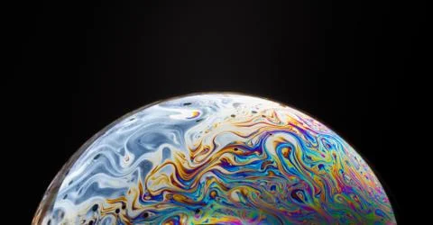 Close up of a soap bubble Foto stock