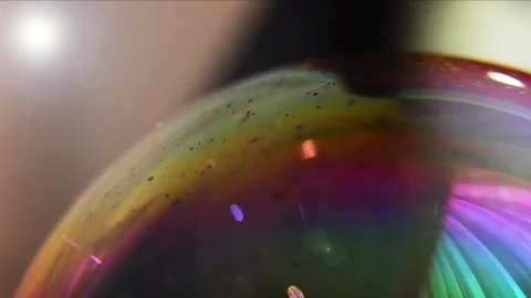 Close up of soap bubble texture surface in motion isolated Stock Footage 154628057