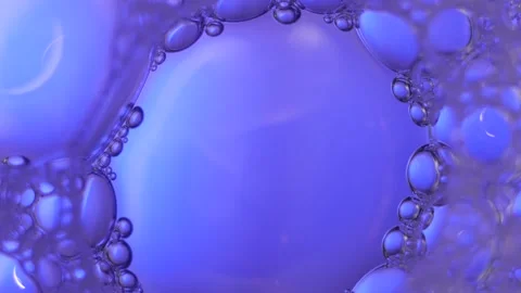 Close up soap bubble  on water color background Stock Footage 251078191