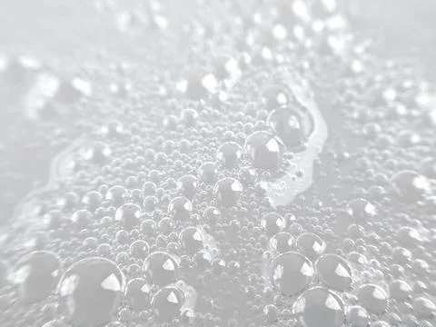 Close-up of Soap Bubbles Forming a Textured Surface Stock Photos