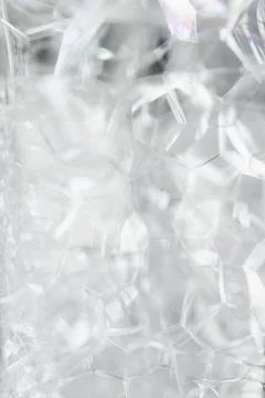 Close-up of soap detergent bubbles inside glass bottle container Stock Photos
