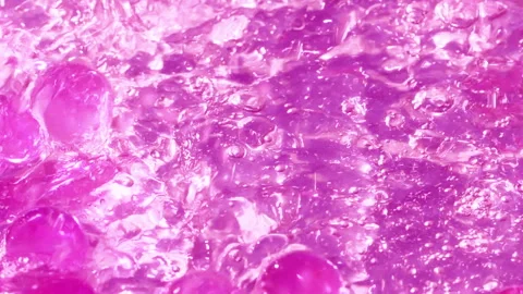 Close-up soap foam texture with pink gel balls, white shampoo soapsud background Stock Footage 321383611