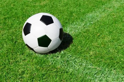 Close-up of a soccer ball Stock Photos