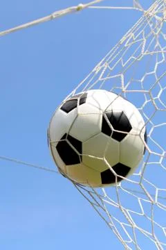 Close-up of a soccer ball Stock Photos