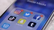 Close Up Social Media App Icons On Iphone X With Instagram, Twitter, Facebook No Stock Footage