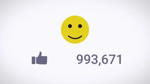 Close up of social network like counter quickly increase up Video stock 77635297