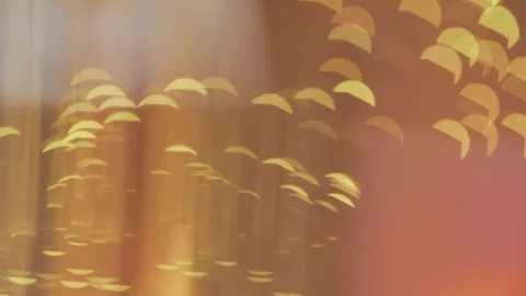 Close up of  soft Christmas fair lights with bokeh Stock Footage 136340356