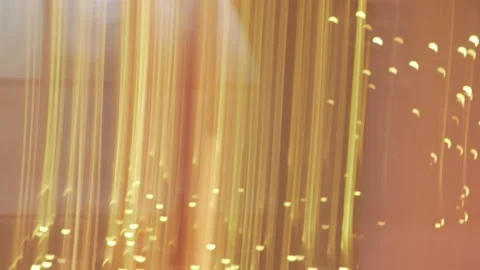 Close up of  soft Christmas fair lights with bokeh Stock Footage 136340357
