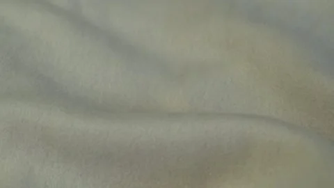 Close-up Soft Fleece Texture of Beige Milk Plaid Fabric, Bedspreads. Garment Fac Stock Footage 136746206