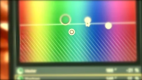 Close up of software editing colour grading Stock Footage 104683047