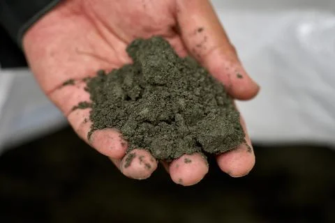 Close-up of Soil Sample in Hand - Construction Materials Photos