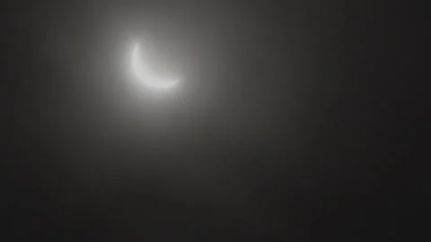 Close-up of a solar eclipse Stock Footage 271337231