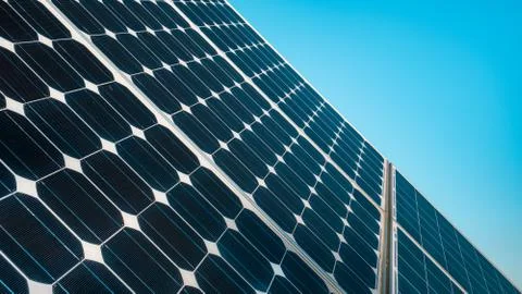Close up solar energy panel. Stock Photos