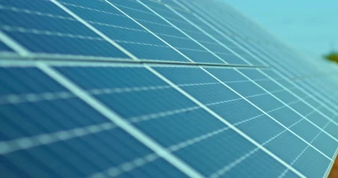 Close-up, solar panel cells. Modern equipment for the use of solar energy Video stock 139116933