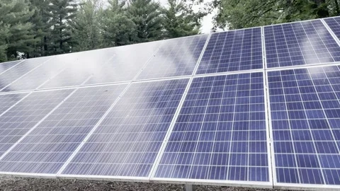 Close-up Solar Panel Construction Stock Footage 156003519