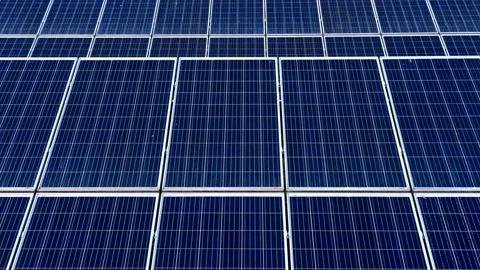 Close up of solar panel power station. Stock Footage 177261233