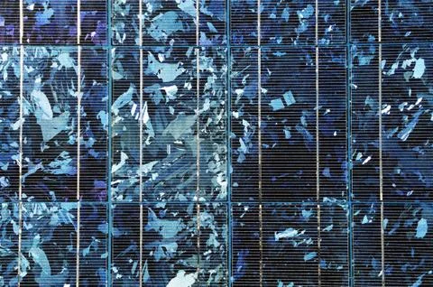 Close up on solar panel texture Stock Photos