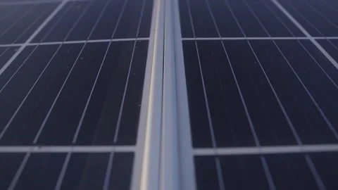 Close-up of solar panels in 4k Stock Footage 226299882