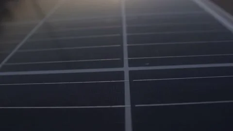 Close-up of solar panels in 4k Stock Footage 226299892