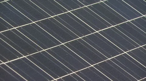 Close-Up of Solar Panels Video stock 19138318