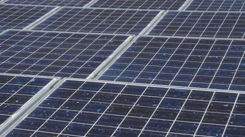 Close up of solar panels Stock Footage 68519974