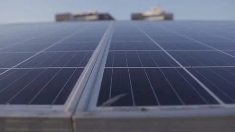 Close-up of solar panels Stock Footage 149125554