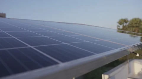 Close-up of solar panels Stock Footage 149125576