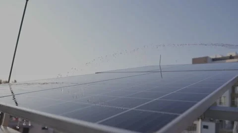 Close-up of solar panels Stock Footage 149125627