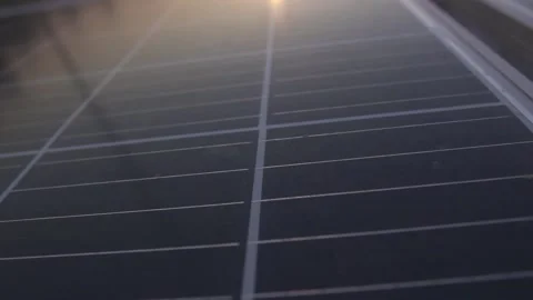 Close-up of solar panels Stock Footage 149125698