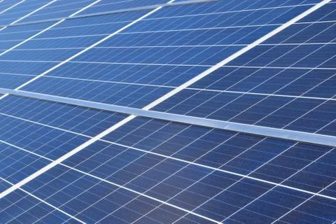Close up of solar panels Stock Photos