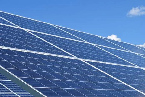 Close up of solar panels Stock Photos