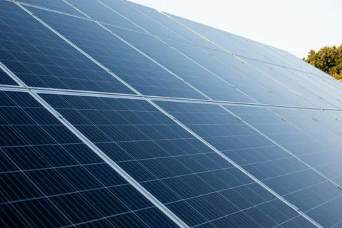 The close-up of solar panels as texture Stock Photos