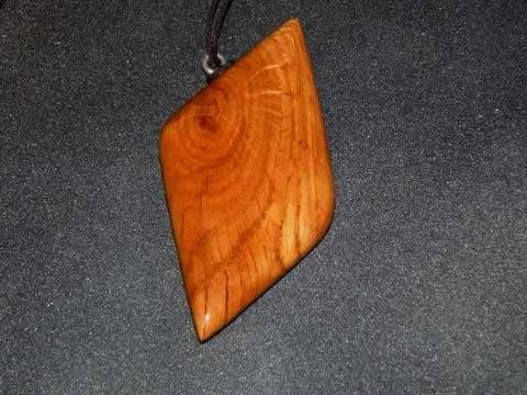 Close-up solid oak key chain Stock Photos