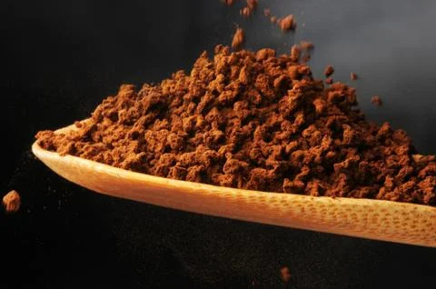 Close up on soluble coffee Stock Photos