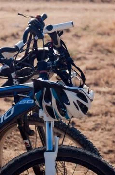 Close-up of some bicycles Stock Photos