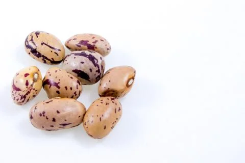 Close up of some borlotti beans Stock Photos