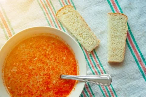 Close up of soup Stock Photos