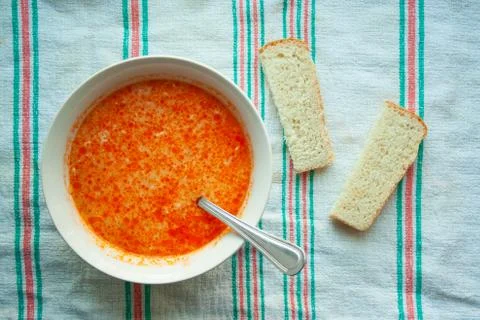 Close up of soup Stock Photos