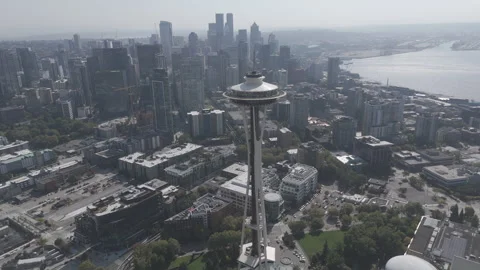 Close up Space Needle Video stock 317752641