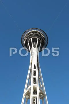 Close up of the Space Needle Stock Photos