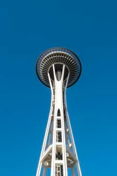 Close up of the Space Needle Stock Photos